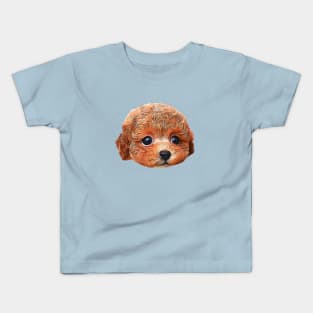 Poodle Teddy Puppy Dog Super Cute Art Kids T-Shirt